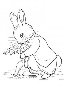 Peter Rabbit coloring page 1 - Free printable