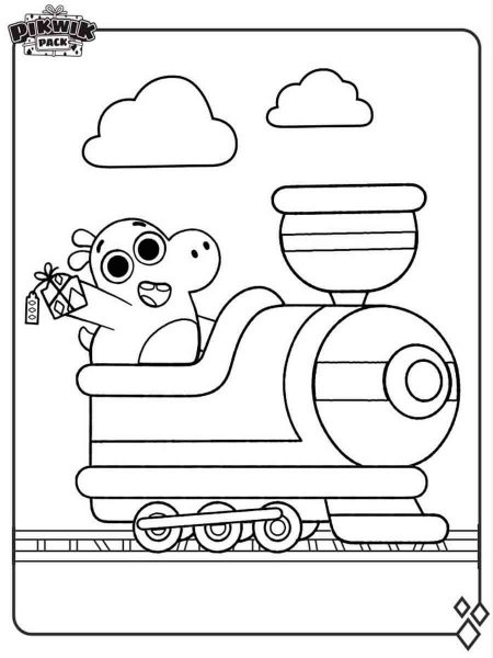 pikwik pack coloring page ideas