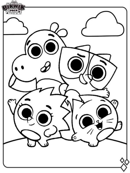 Pikwik Pack coloring pages