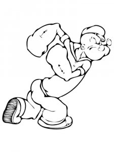 Popeye coloring page 6 - Free printable