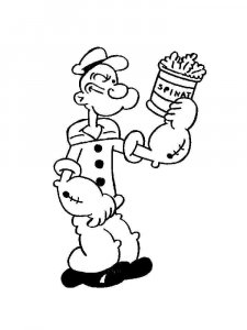 Popeye coloring page 7 - Free printable