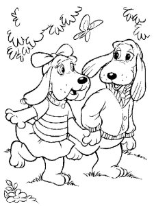 Pound Puppies coloring page 1 - Free printable