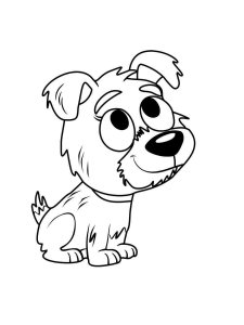Pound Puppies coloring page 4 - Free printable