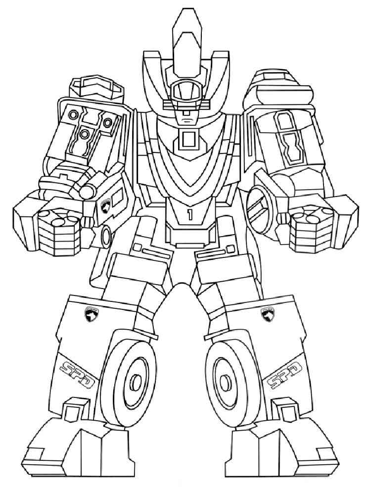 power rangers spd coloring pages