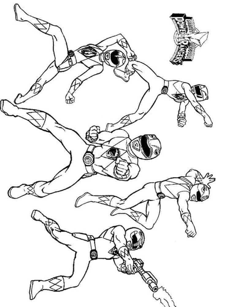 free coloring pages power rangers