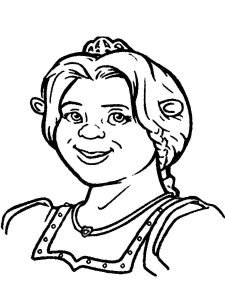 Princess Fiona coloring page 1 - Free printable