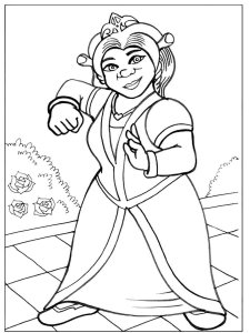 Princess Fiona coloring page 5 - Free printable