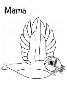 Puffin Rock coloring page 4 - Free printable