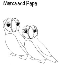 Puffin Rock coloring page 5 - Free printable