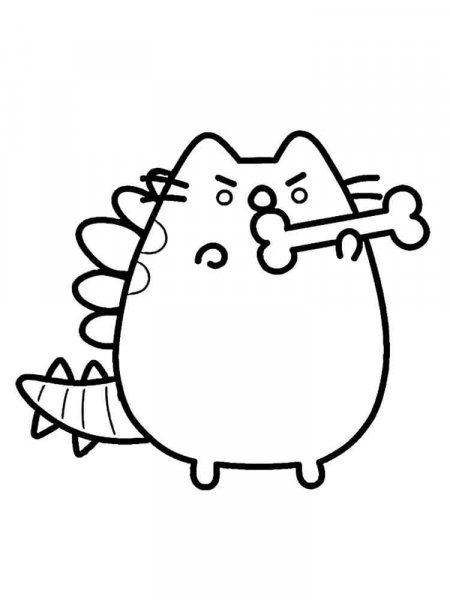 Pusheen coloring pages