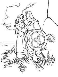 Quest for Camelot coloring page 1 - Free printable