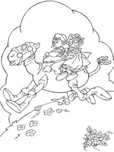 Raggedy Ann and Andy coloring page 5 - Free printable