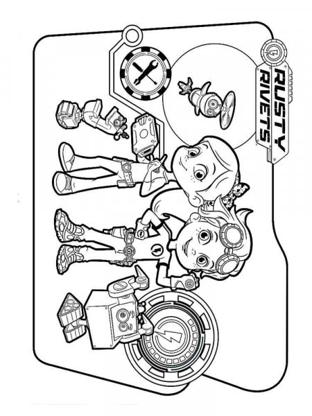 Rasty Rivets coloring pages