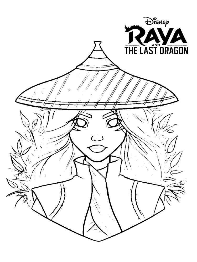 Raya and the Las Dragon coloring pages