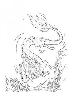 Raya and the Las Dragon coloring page 35 - Free printable