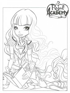 Regal Academy coloring page 1 - Free printable