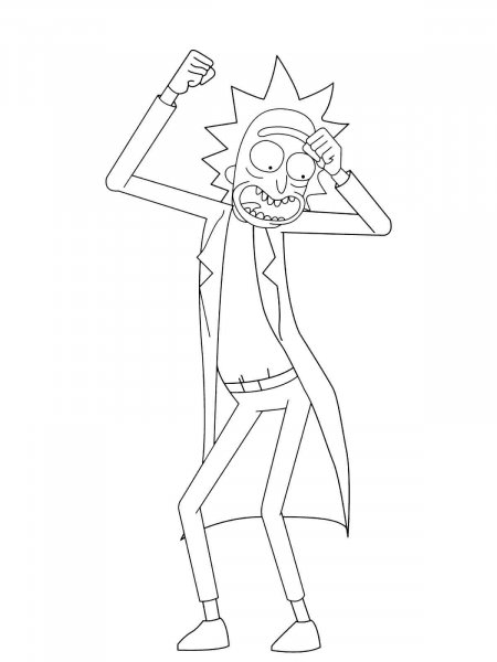 Rick Sanchez coloring pages