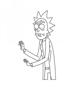 Rick and Morty coloring page 31 - Free printable