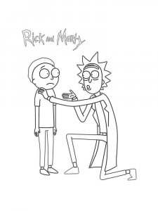 Rick and Morty coloring page 32 - Free printable