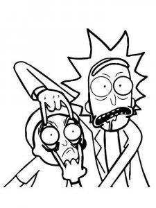 Rick and Morty coloring page 35 - Free printable