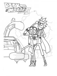 Rick and Morty coloring page 36 - Free printable