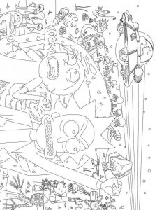 Rick and Morty coloring page 37 - Free printable