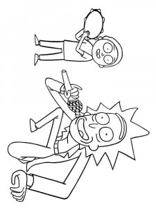 Rick and Morty coloring page 39 - Free printable