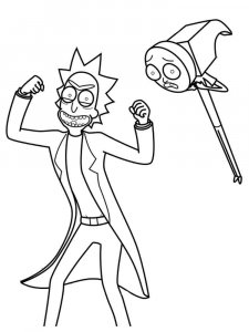 Rick and Morty coloring page 10 - Free printable