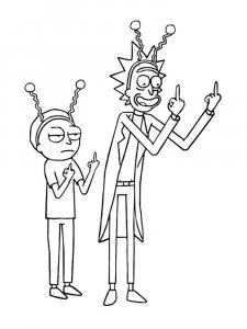 Rick and Morty coloring page 14 - Free printable