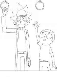 Rick and Morty coloring page 18 - Free printable