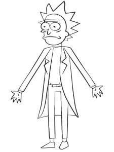 Rick and Morty coloring page 19 - Free printable