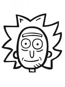 Rick and Morty coloring page 2 - Free printable