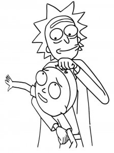 Rick and Morty coloring page 20 - Free printable