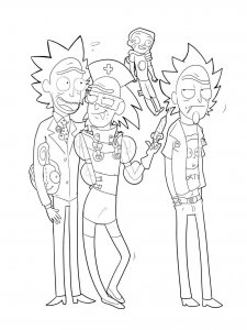 Rick and Morty coloring page 23 - Free printable