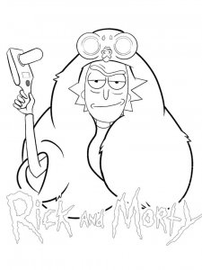 Rick and Morty coloring page 24 - Free printable