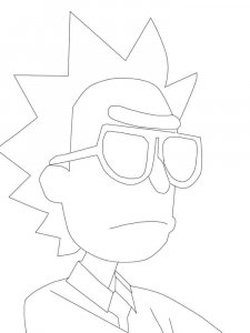 Rick and Morty coloring page 25 - Free printable
