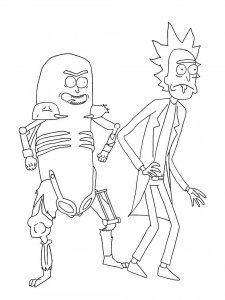 Rick and Morty coloring page 28 - Free printable