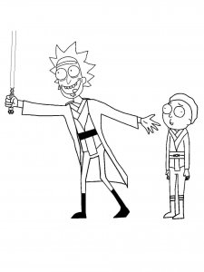 Rick and Morty coloring page 29 - Free printable