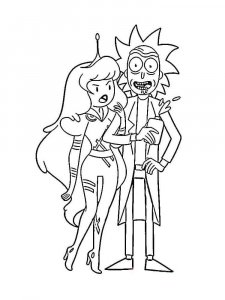 Rick and Morty coloring page 4 - Free printable