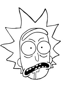 Rick and Morty coloring page 7 - Free printable