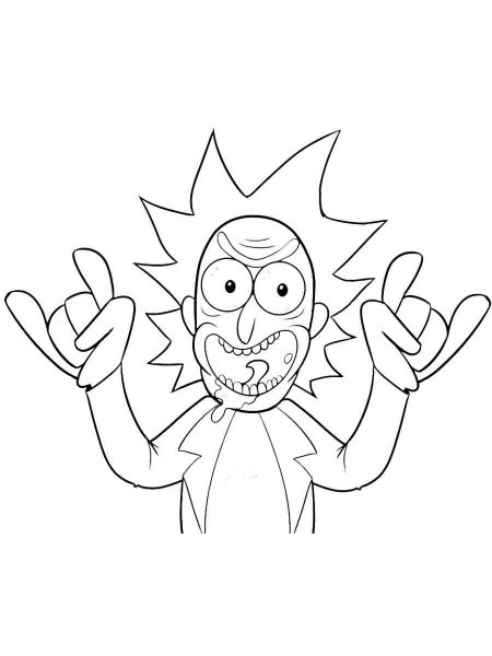 Rick and Morty coloring pages