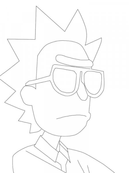 Rick and Morty coloring pages