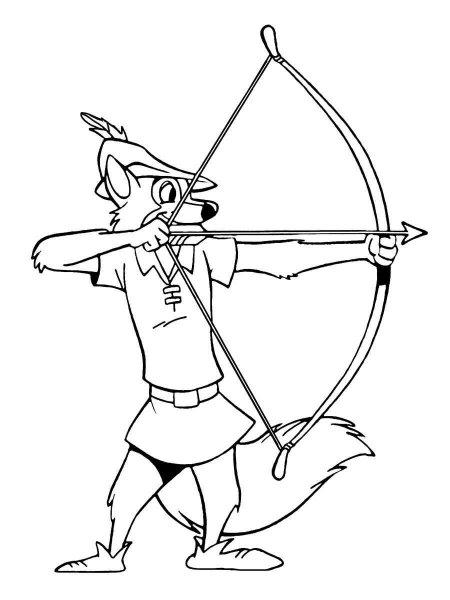 Robin Hood coloring pages