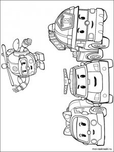 Robocar Poli coloring page 21 - Free printable