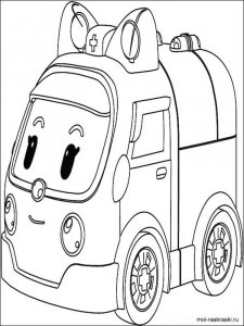 Robocar Poli coloring page 4 - Free printable