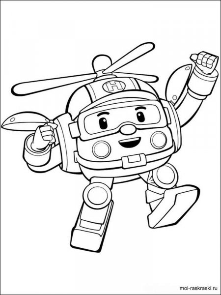 Robocar Poli coloring pages