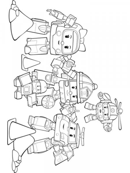 Robocar Poli coloring pages