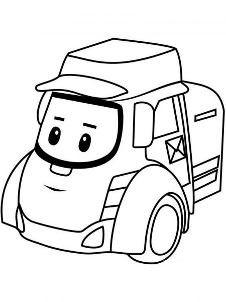 Robocar Poli coloring pages