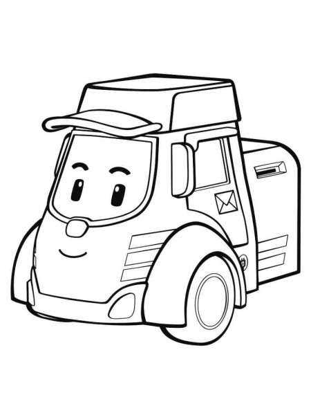 Robocar Poli coloring pages