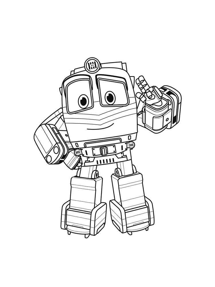 Free Robot Trains coloring pages. Download and print Robot ...
